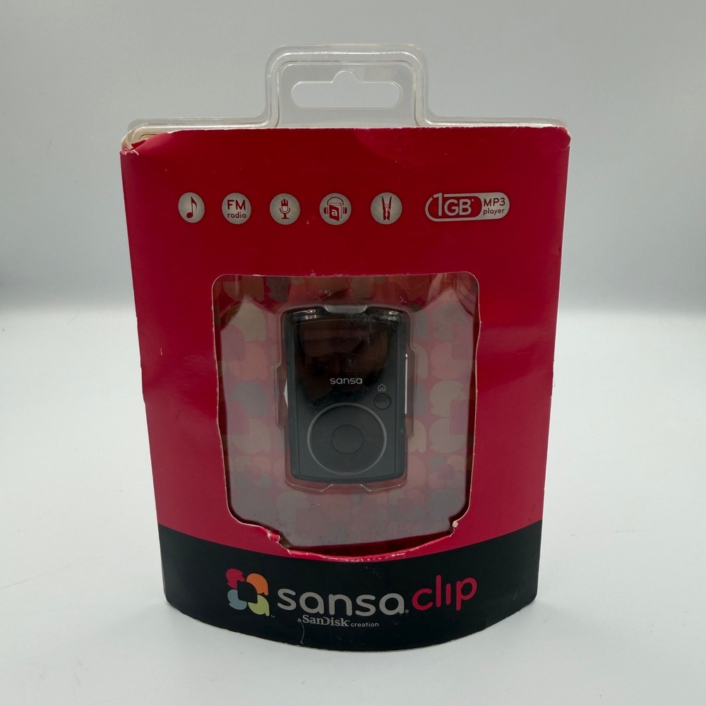 SanDisk Sansa Clip 1GB MP3 Player Sealed New In Box Vintage Digital Music Player